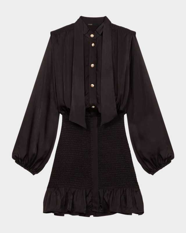 Riella Satin-Effect Mini Dress